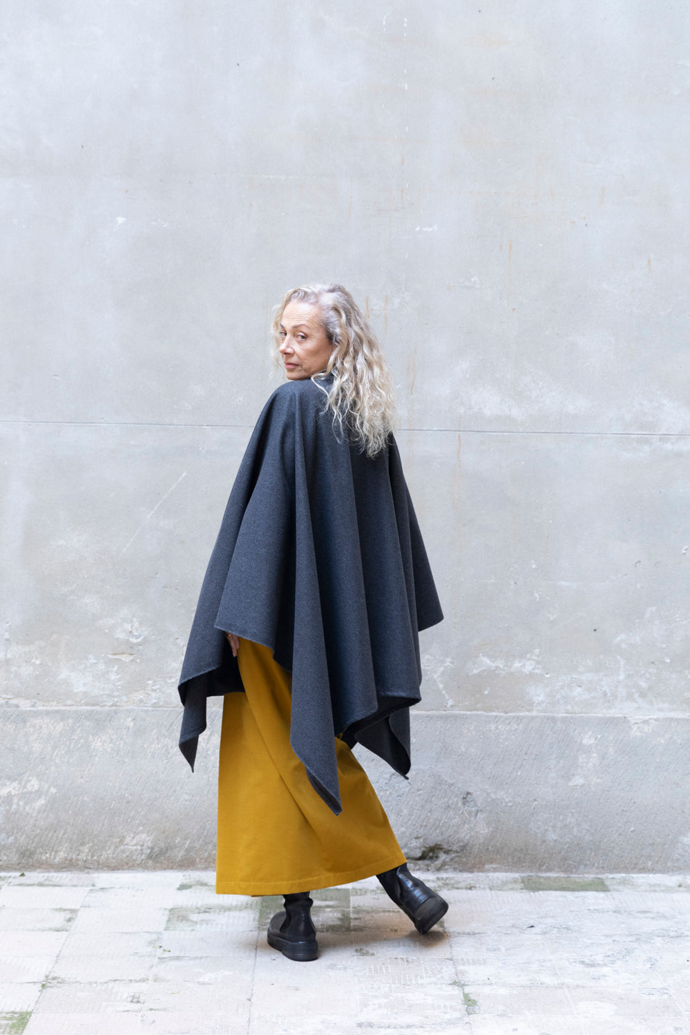 Recycled Wool Cape