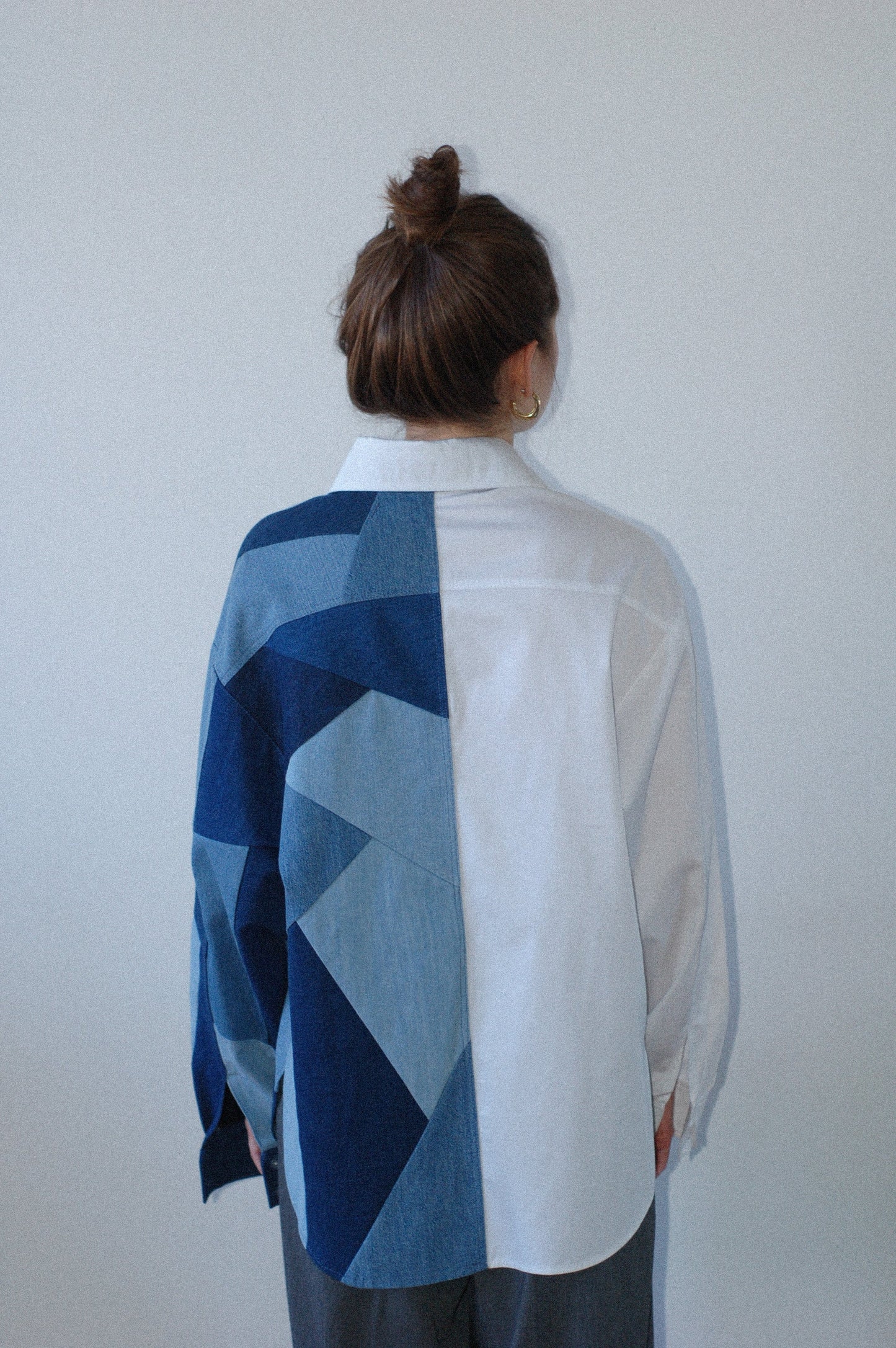 Dual shirt with patchwork 002