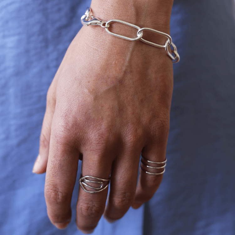 THE FINE LINES SET - sterling silver