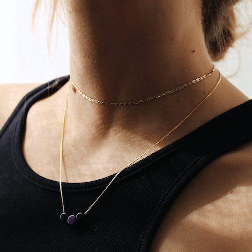THE PIPER CHOKER - Solid gold