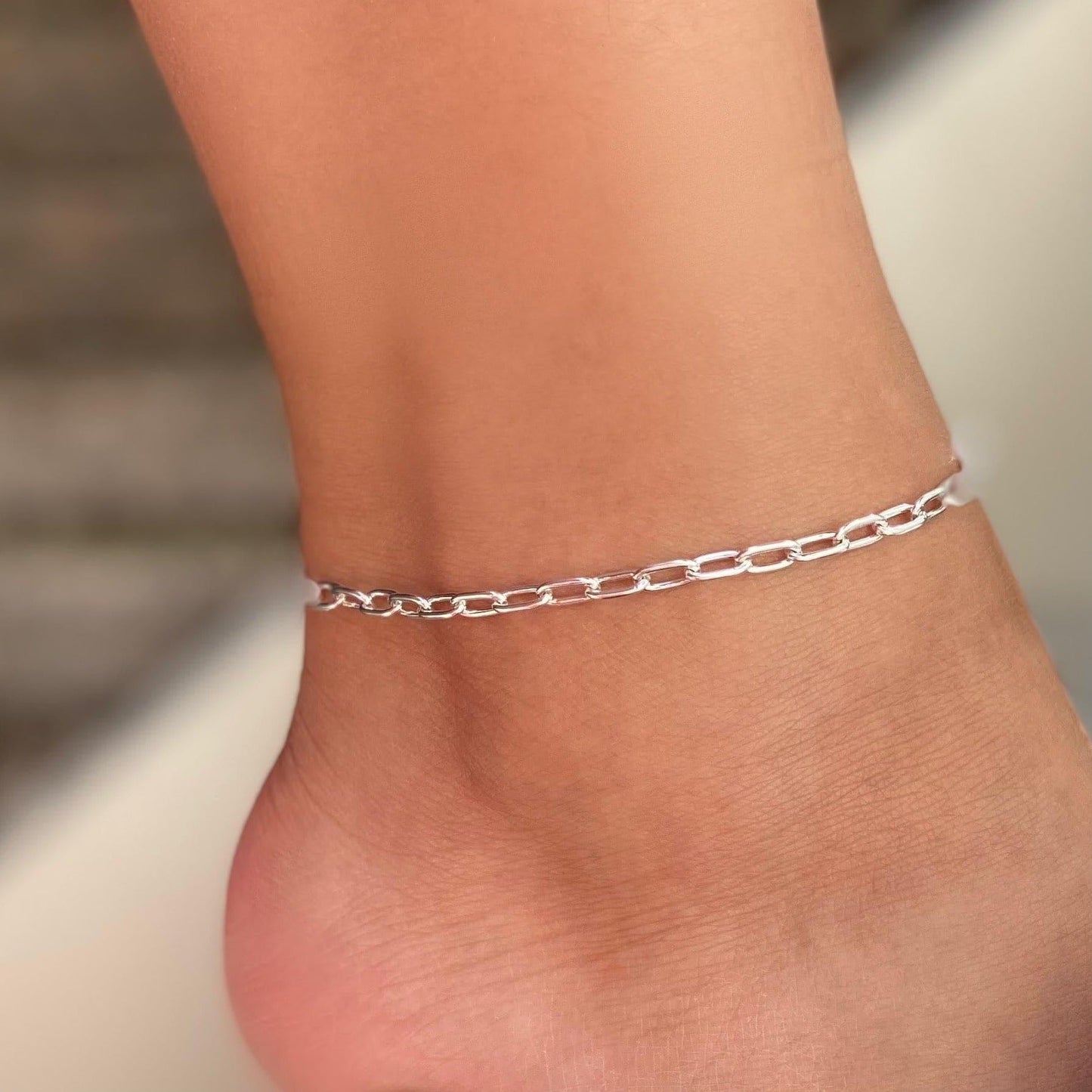 THE CHARLIE ANKLET - sterling silver