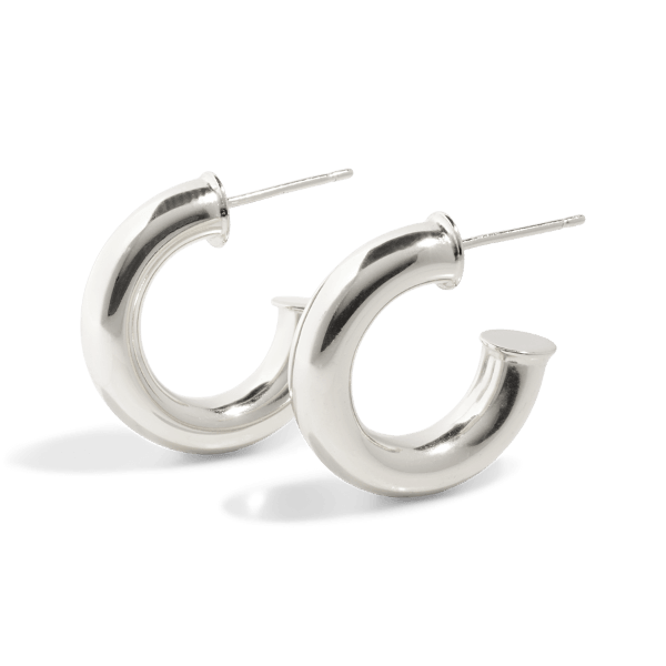 THE KENDAL HOOP SMALL - sterling silver