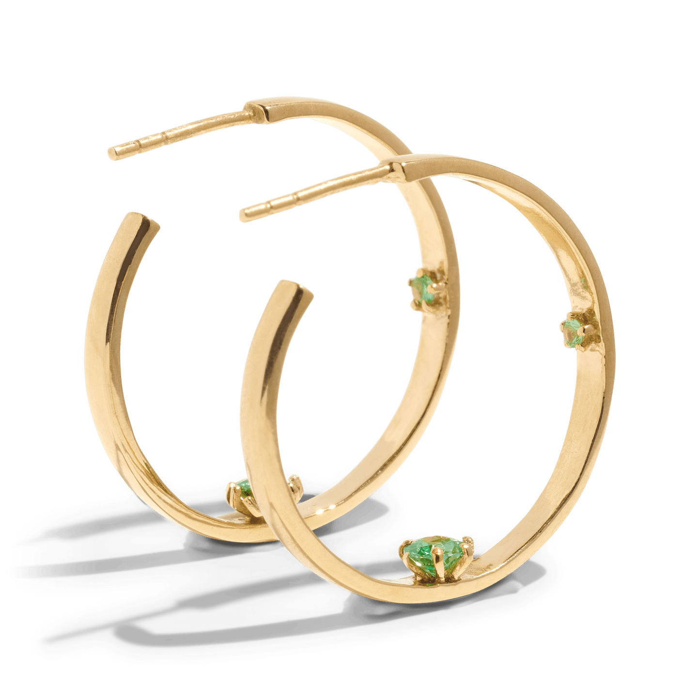 THE SAGE HOOPS - 18k gold plated