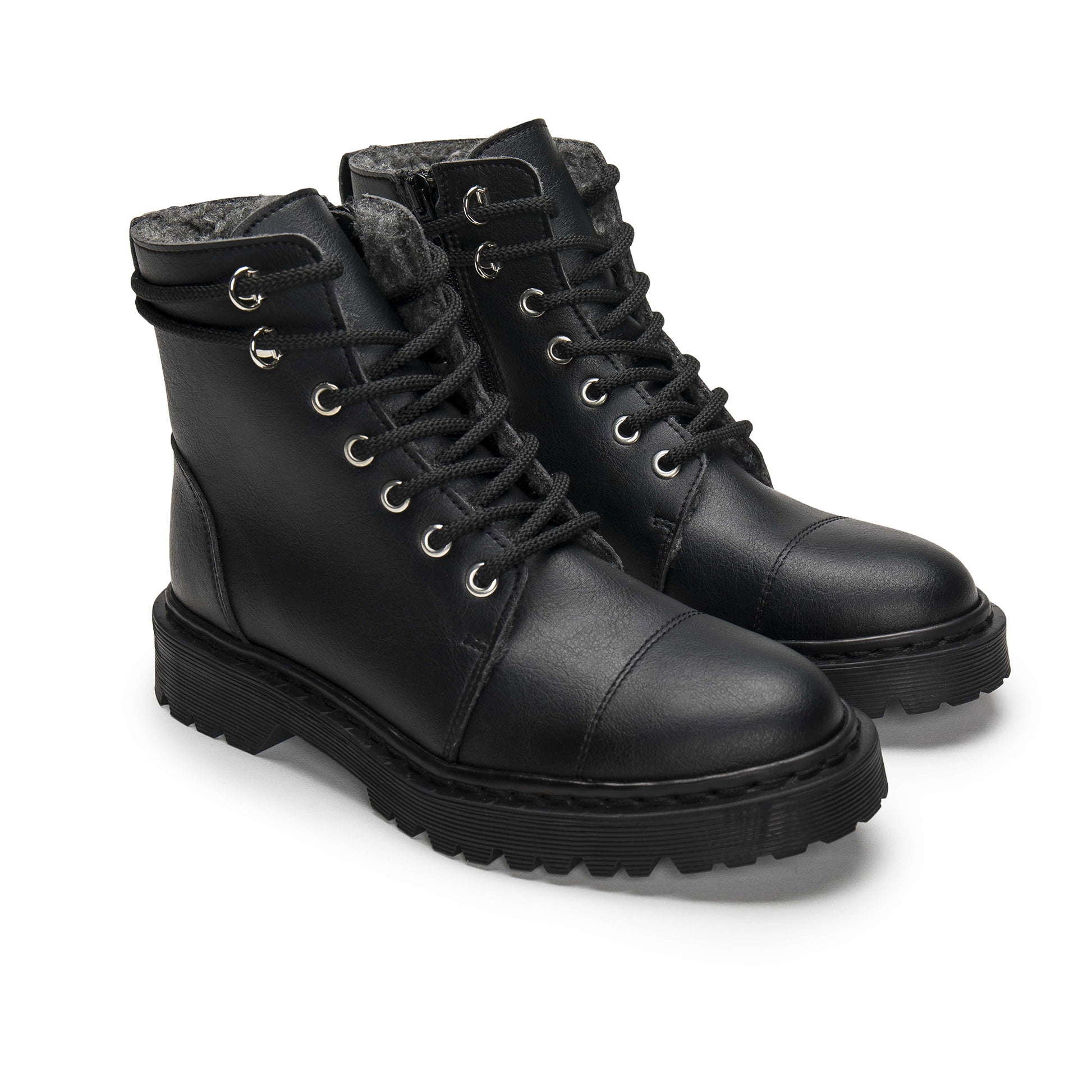Charlie lace up ankle vegan boots